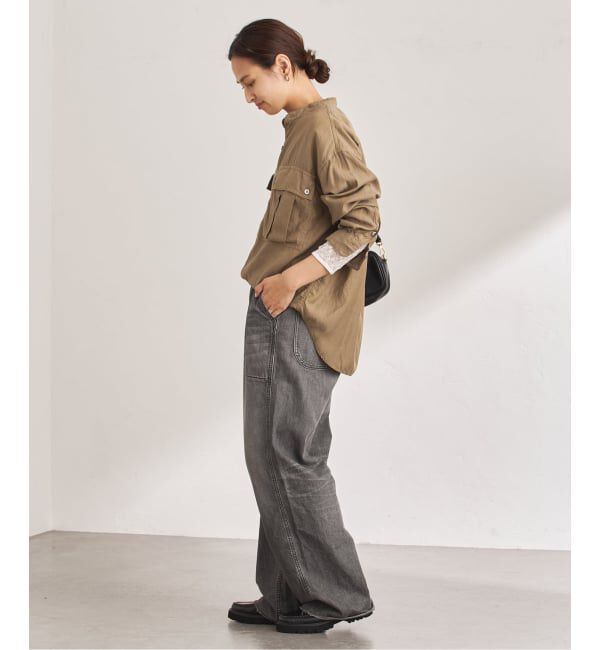 FRAMeWORK「キュプラコットンガーメントダイシャツ」|シャツ・ブラウス|