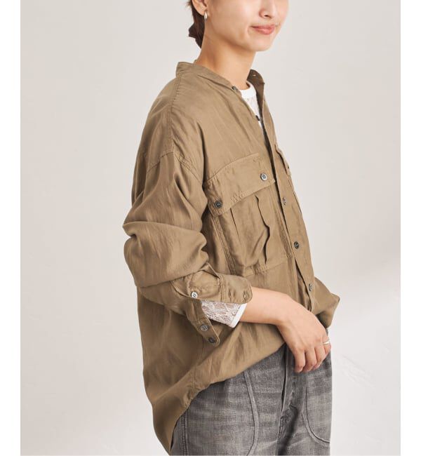 FRAMeWORK「キュプラコットンガーメントダイシャツ」|シャツ・ブラウス|