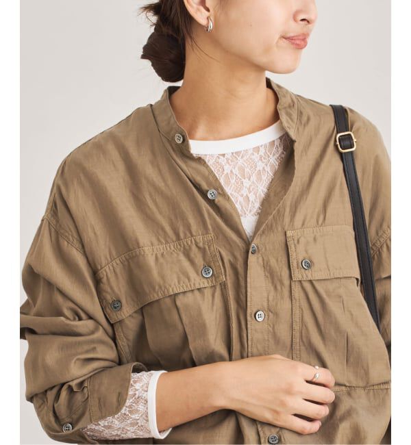 FRAMeWORK「キュプラコットンガーメントダイシャツ」|シャツ・ブラウス|