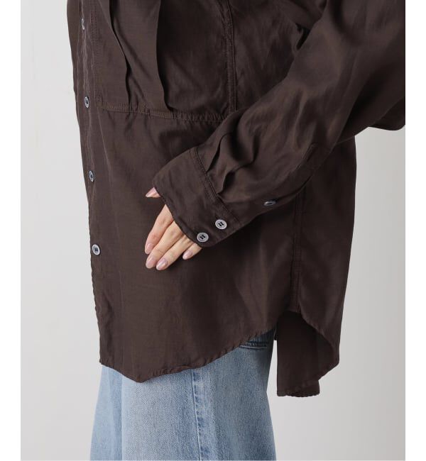 FRAMeWORK「キュプラコットンガーメントダイシャツ」|シャツ・ブラウス|