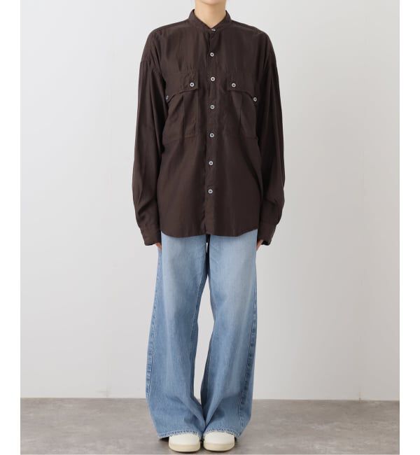 FRAMeWORK「キュプラコットンガーメントダイシャツ」|シャツ・ブラウス|