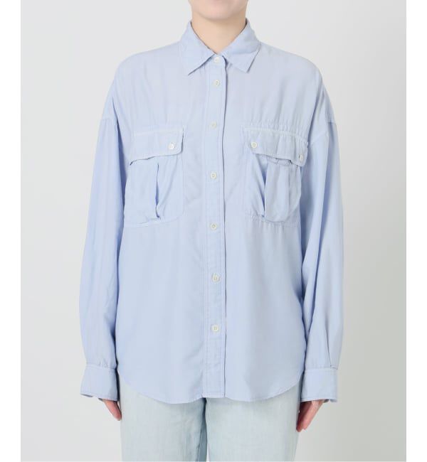 FRAMeWORK「SILKコンピースダイWORK-シャツ」|シャツ・ブラウス|