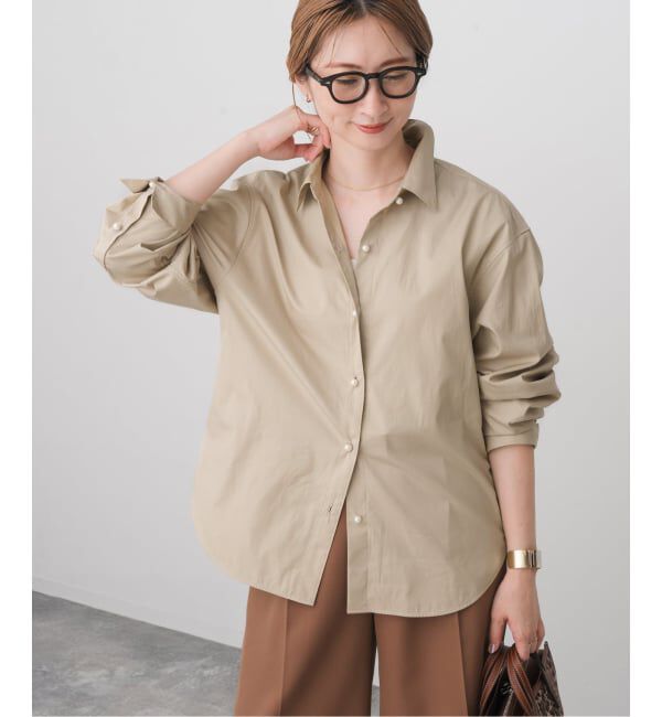 Spick and Span「《追加》パールボタンシャツ」|シャツ・ブラウス|