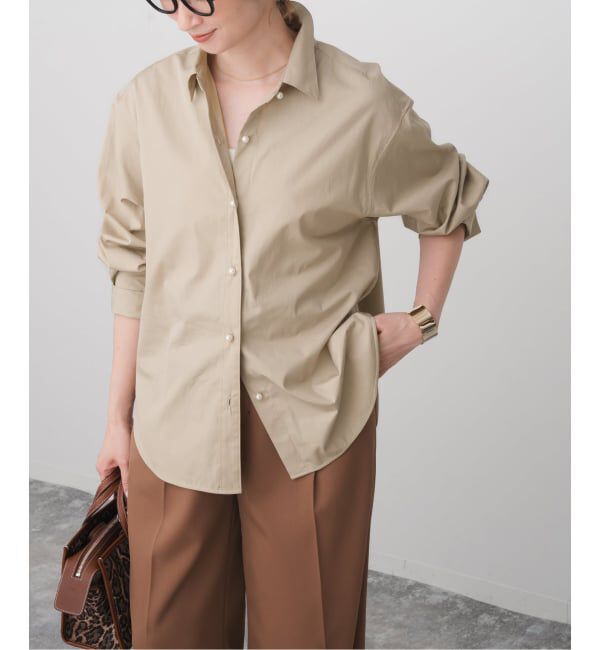 Spick and Span「《追加》パールボタンシャツ」|シャツ・ブラウス|