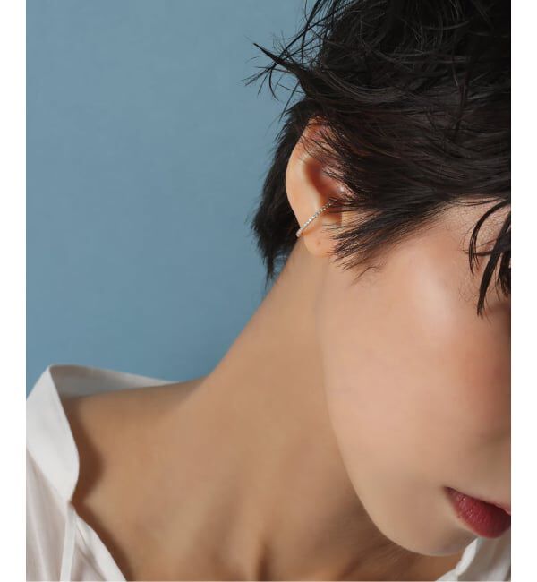 Lilas by Spick&Span「サークルダイヤイヤーカフ K10（片耳）」|イヤーカフ|