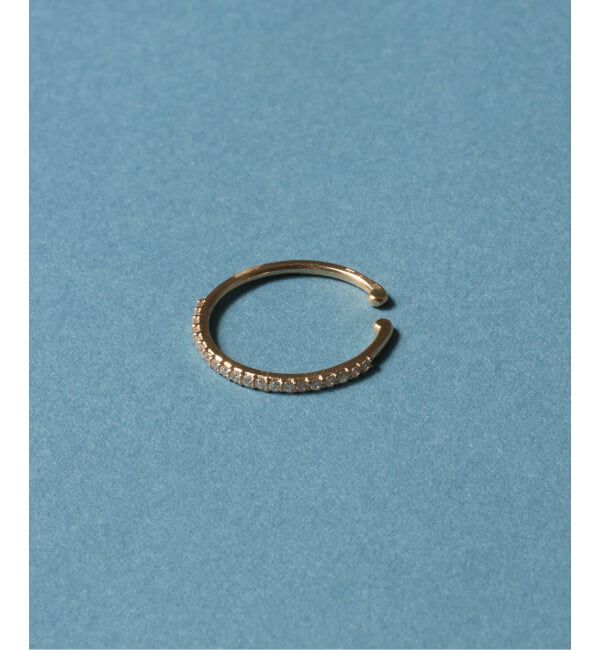 Lilas by Spick&Span「サークルダイヤイヤーカフ K10（片耳）」|イヤーカフ|