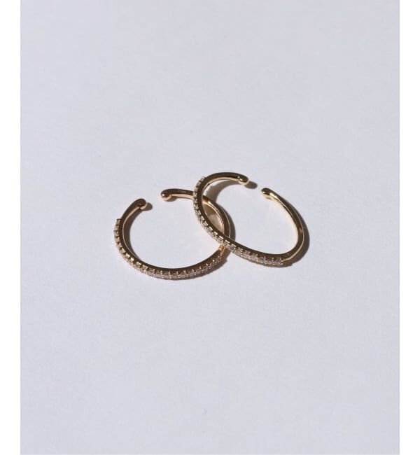 Lilas by Spick&Span「サークルダイヤイヤーカフ K10（片耳）」|イヤーカフ|