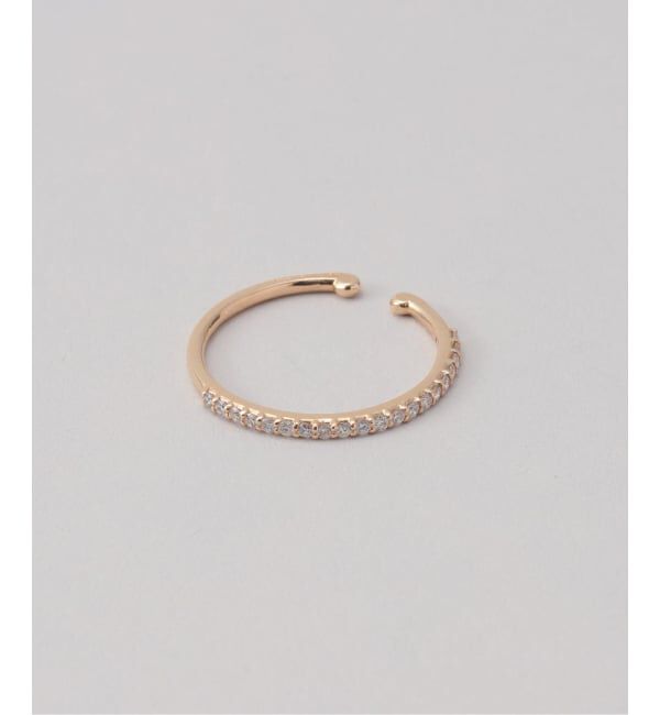 Lilas by Spick&Span「サークルダイヤイヤーカフ K10（片耳）」|イヤーカフ|