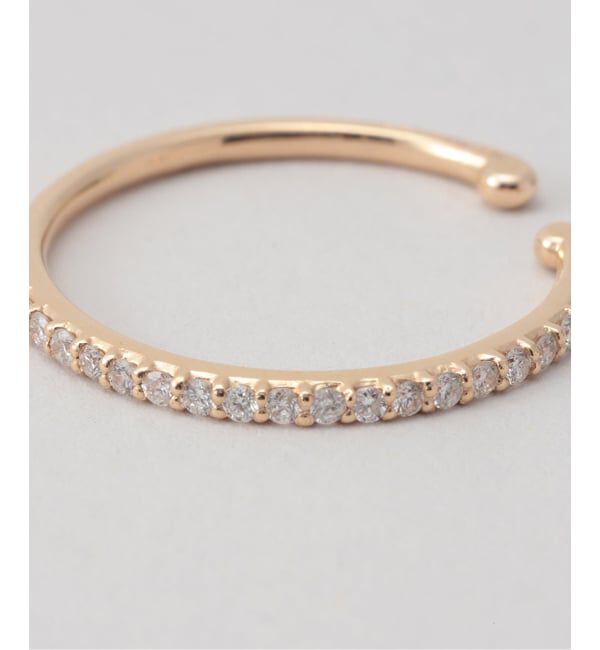 Lilas by Spick&Span「サークルダイヤイヤーカフ K10（片耳）」|イヤーカフ|