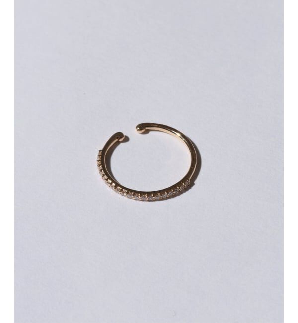 Lilas by Spick&Span「サークルダイヤイヤーカフ K10（片耳）」|イヤーカフ|