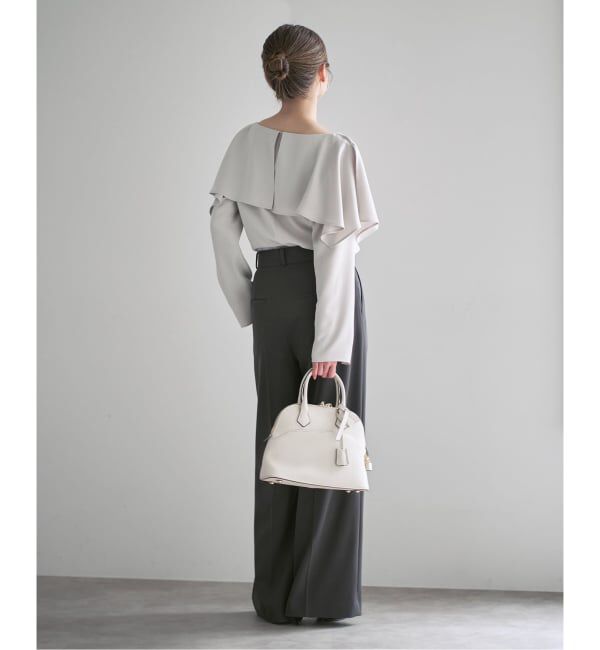 NOBLE「スリットケープブラウス」|シャツ・ブラウス|