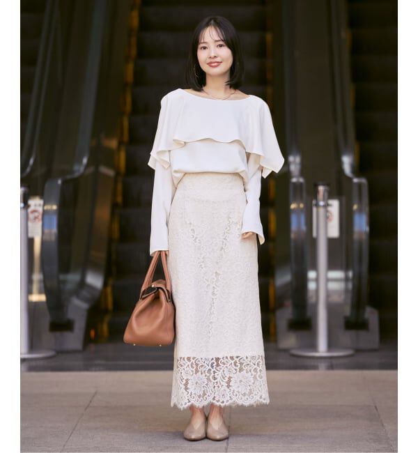 NOBLE「スリットケープブラウス」|シャツ・ブラウス|