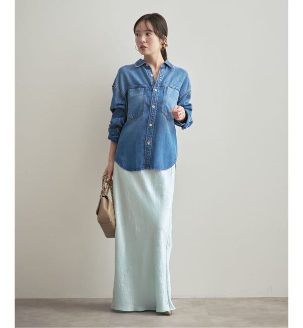 NOBLE「フェードカラービッグポケットシャツ」|シャツ・ブラウス|