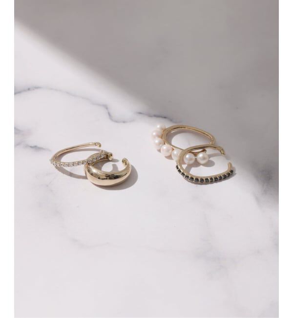 Lilas by Spick&Span「Cカーブイヤーカフ K10（片耳）」|イヤーカフ|