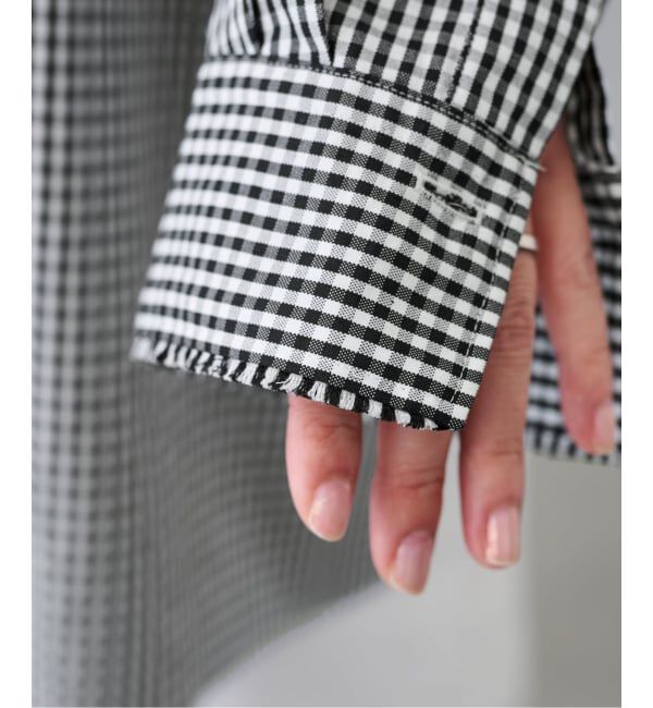 FRAMeWORK「バンドカラーロングシャツ」|シャツ・ブラウス|