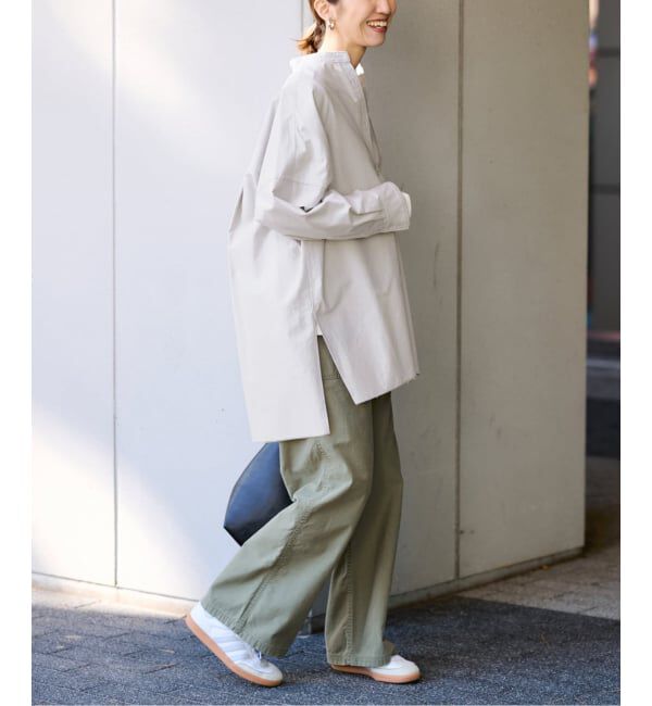 FRAMeWORK「バンドカラーロングシャツ」|シャツ・ブラウス|