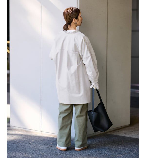 FRAMeWORK「バンドカラーロングシャツ」|シャツ・ブラウス|