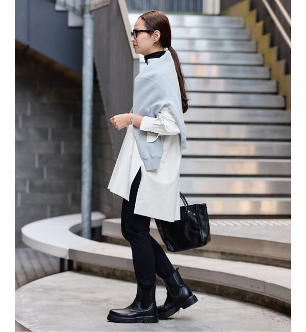 FRAMeWORK「バンドカラーロングシャツ」|シャツ・ブラウス|