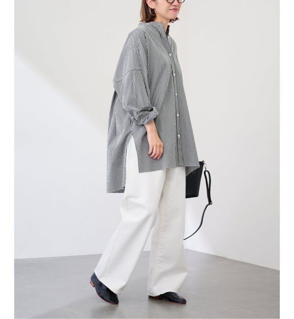 FRAMeWORK「バンドカラーロングシャツ」|シャツ・ブラウス|