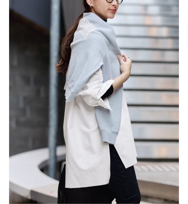 FRAMeWORK「バンドカラーロングシャツ」|シャツ・ブラウス|