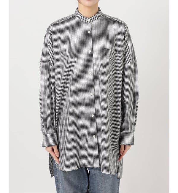 FRAMeWORK「バンドカラーロングシャツ」|シャツ・ブラウス|