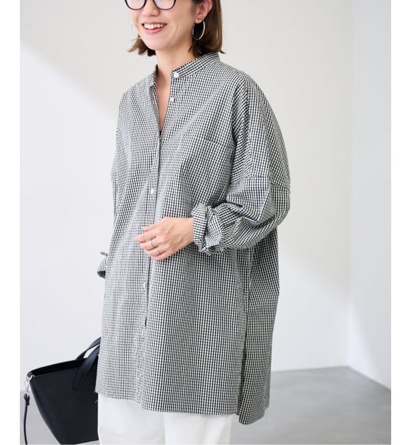 FRAMeWORK「バンドカラーロングシャツ」|シャツ・ブラウス|