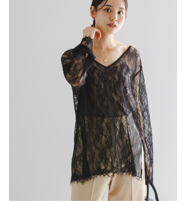NOBLE「《追加》サラサシアーレースブラウス」|シャツ・ブラウス|
