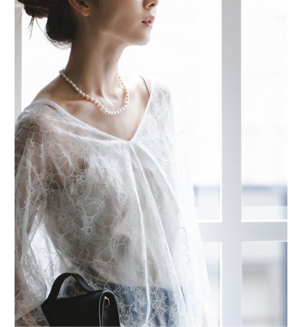 NOBLE「《追加》サラサシアーレースブラウス」|シャツ・ブラウス|