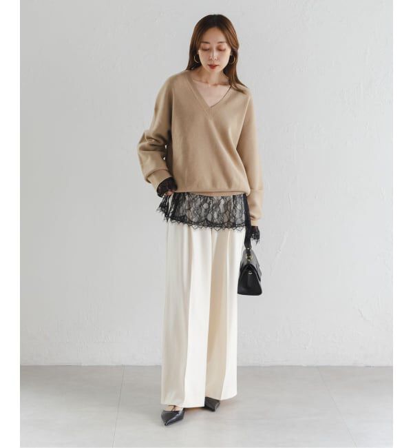 NOBLE「《追加》サラサシアーレースブラウス」|シャツ・ブラウス|