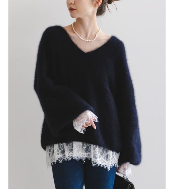 NOBLE「《追加》サラサシアーレースブラウス」|シャツ・ブラウス|