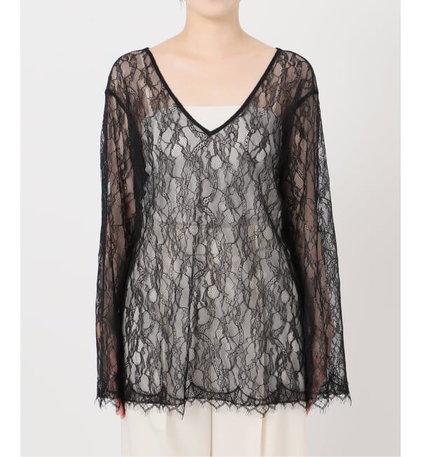 NOBLE「《追加》サラサシアーレースブラウス」|シャツ・ブラウス|