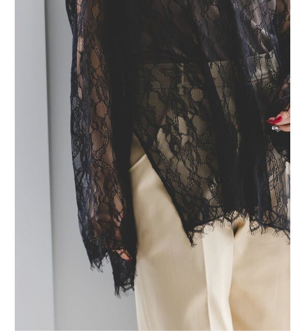 NOBLE「《追加》サラサシアーレースブラウス」|シャツ・ブラウス|