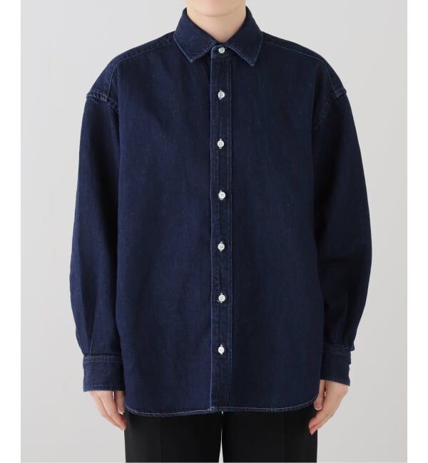 FRAMeWORK「コットンリネンムラ糸デニムシャツ」|シャツ・ブラウス|
