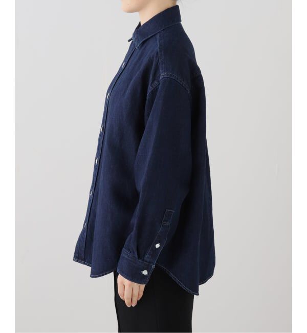 FRAMeWORK「コットンリネンムラ糸デニムシャツ」|シャツ・ブラウス|