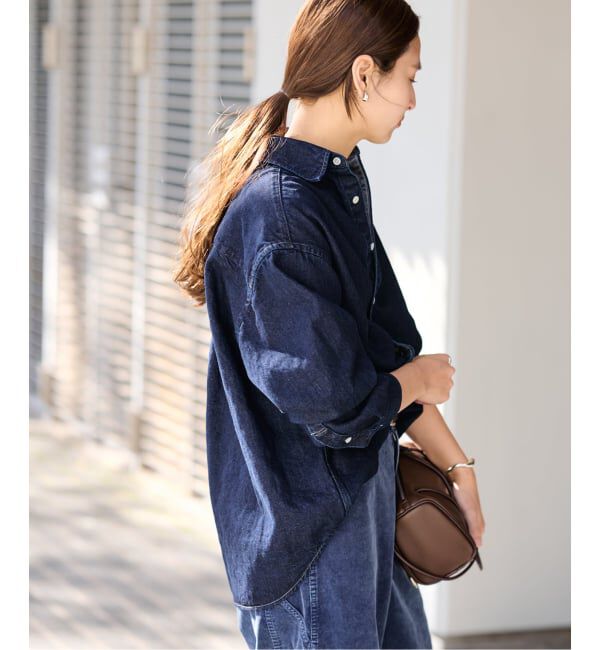 FRAMeWORK「コットンリネンムラ糸デニムシャツ」|シャツ・ブラウス|