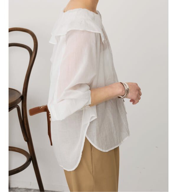 Spick and Span「《予約》ne Quittez pas / ヌキテパ 別注Frill Collar Blouse*」|シャツ・ブラウス|