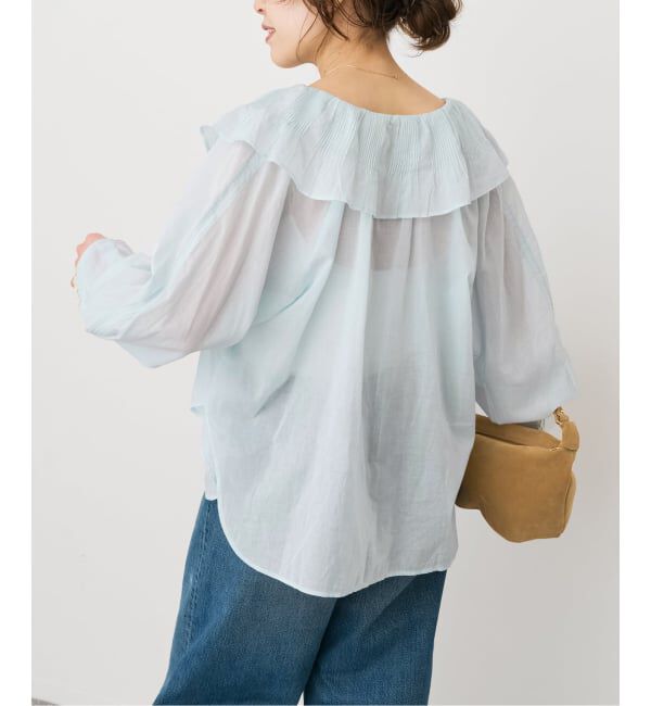 Spick and Span「《予約》ne Quittez pas / ヌキテパ 別注Frill Collar Blouse*」|シャツ・ブラウス|