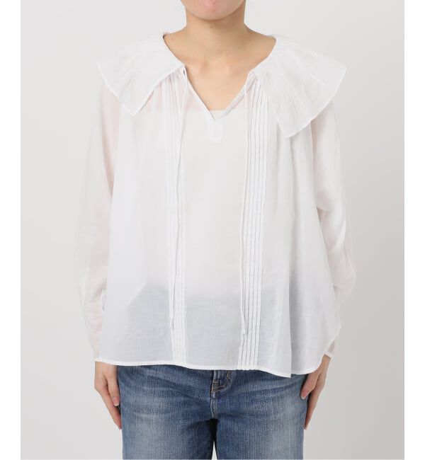 Spick and Span「《予約》ne Quittez pas / ヌキテパ 別注Frill Collar Blouse*」|シャツ・ブラウス|