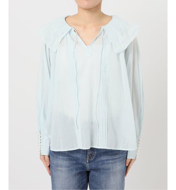 Spick and Span「《予約》ne Quittez pas / ヌキテパ 別注Frill Collar Blouse*」|シャツ・ブラウス|