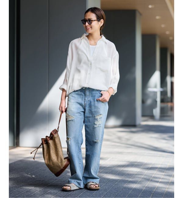 FRAMeWORK「≪予約≫シアービエラドロストレギュラーシャツ」|シャツ・ブラウス|