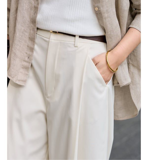 FRAMeWORK「≪追加予約≫タックカーブバックゴムパンツ」|スラックス|