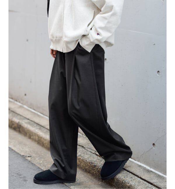 FRAMeWORK「≪追加予約≫タックカーブバックゴムパンツ」|スラックス|