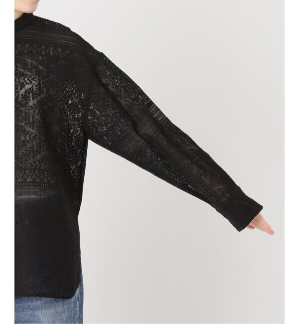 Spick and Span「《予約》スタンドカラーレースシャツ」|シャツ・ブラウス|