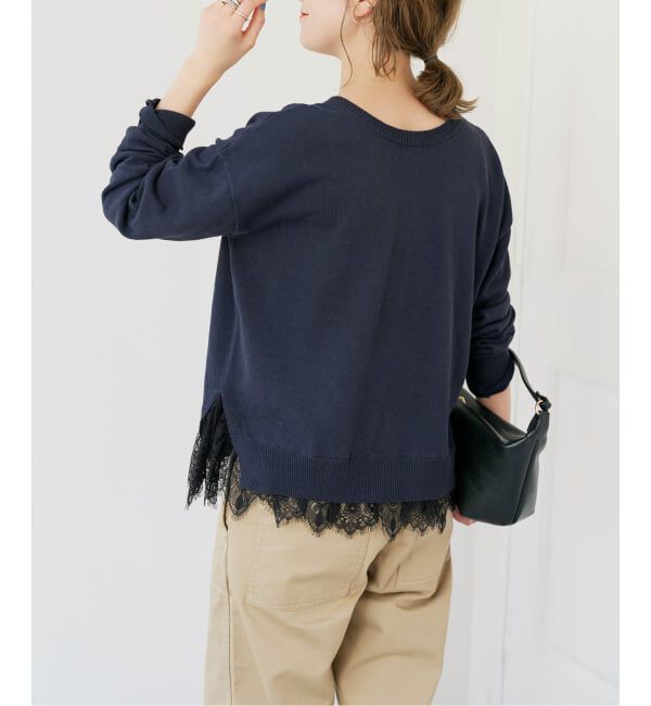 Spick and Span「《予約》レースドッキング2WAYカーディガン」|カーディガン|