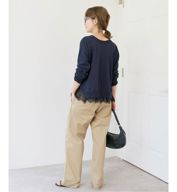 Spick and Span「《予約》レースドッキング2WAYカーディガン」|カーディガン|