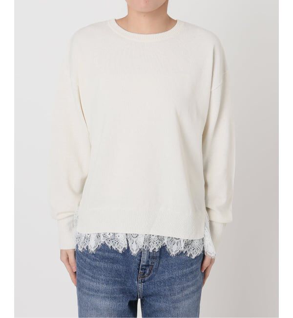 Spick and Span「《予約》レースドッキング2WAYカーディガン」|カーディガン|