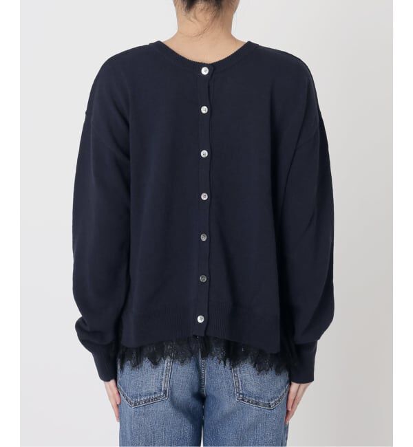 Spick and Span「《予約》レースドッキング2WAYカーディガン」|カーディガン|