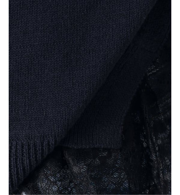 Spick and Span「《予約》レースドッキング2WAYカーディガン」|カーディガン|