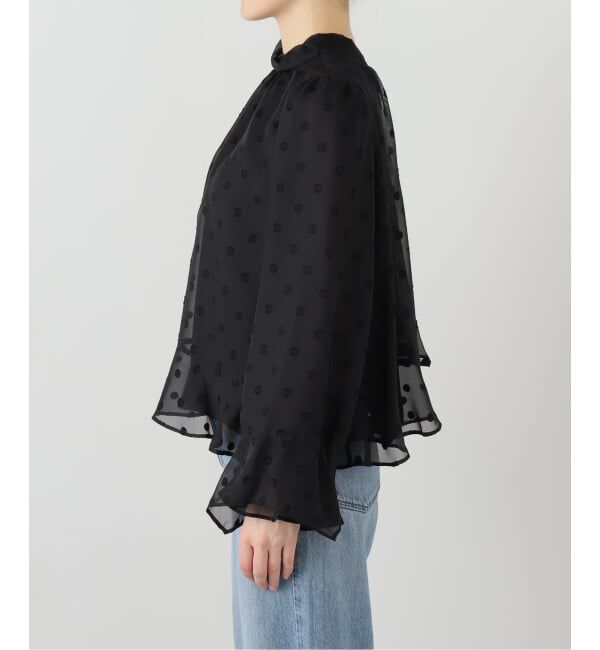  「【洗える】2WAYフリルスリーブブラウス」|シャツ・ブラウス|