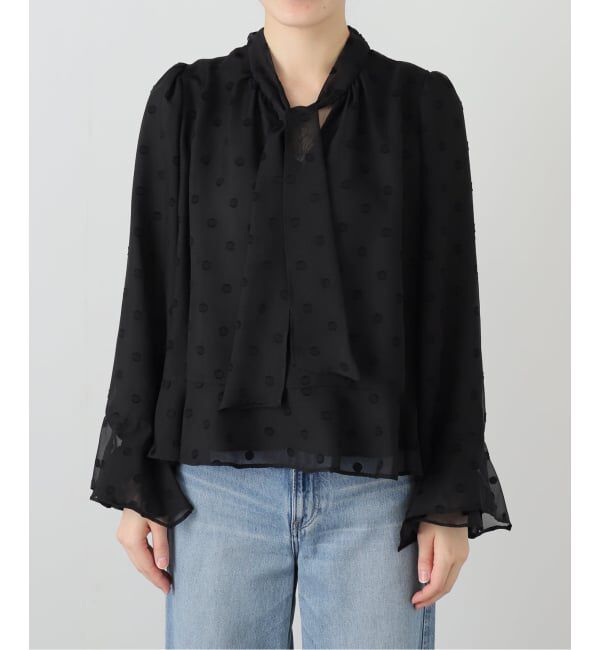  「【洗える】2WAYフリルスリーブブラウス」|シャツ・ブラウス|